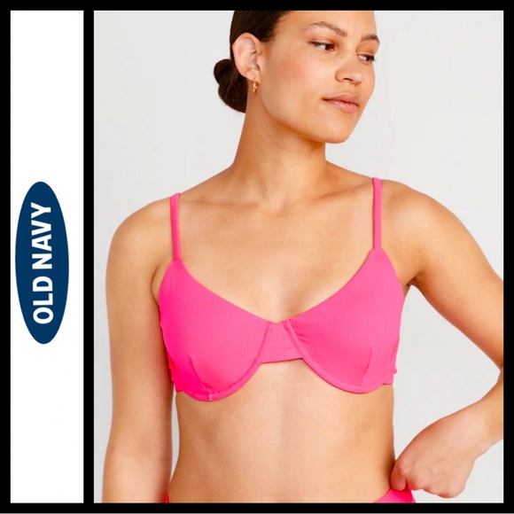 NWT Old Navy Underwire Rib Knit Bikini Top - Picture 6 of 14